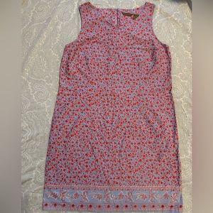 Summer cotton floral dress, Rythm Blue, size XL